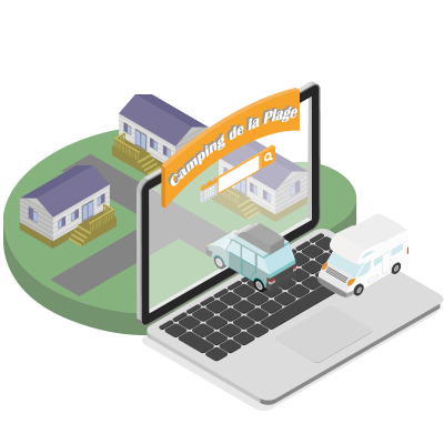 Site Internet Camping porte entree du camping