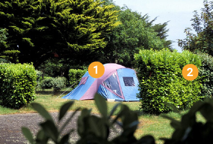 exemple reussi de photo d'emplacement camping