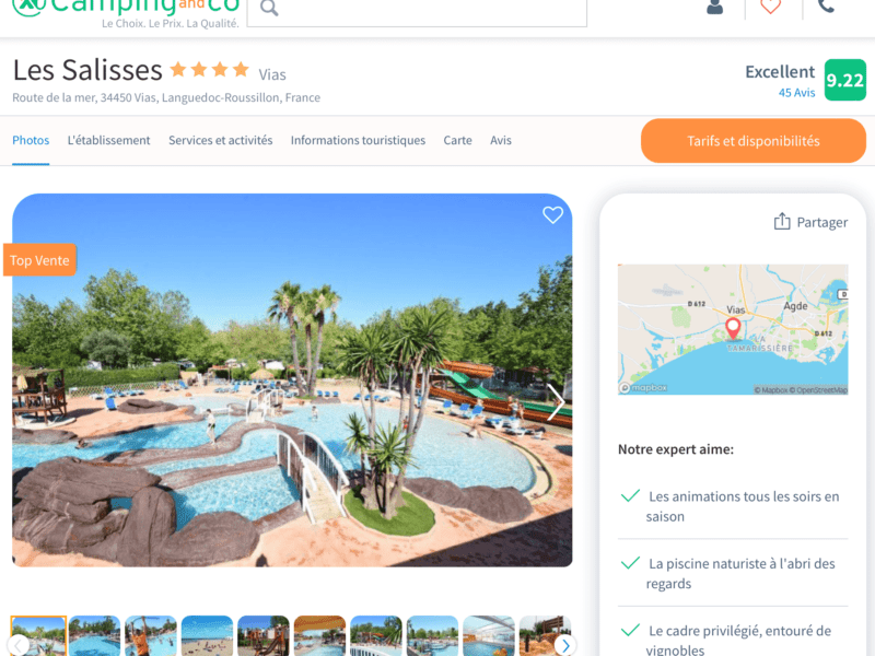 Camping and Co logiciel eSeason