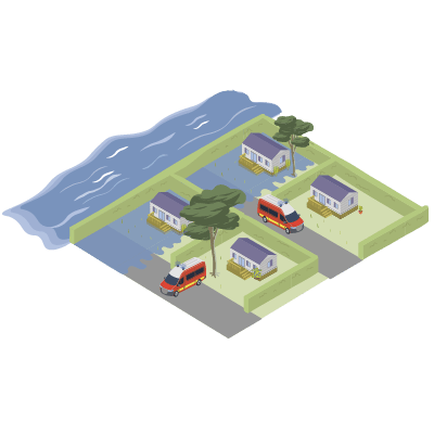 inondation camping